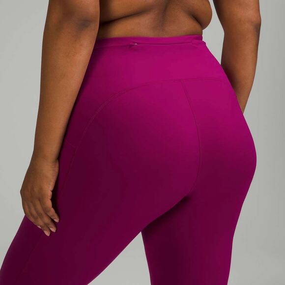 LULULEMON Swift Speed High Rise Crop Leggings Magenta Purple 2 - Picture 11 of 12